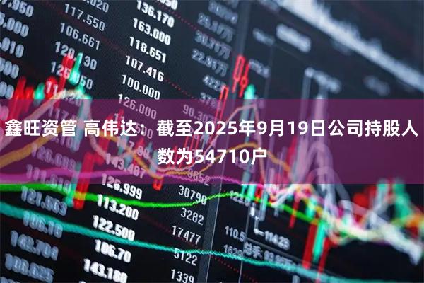 鑫旺资管 高伟达：截至2025年9月19日公司持股人数为54710户