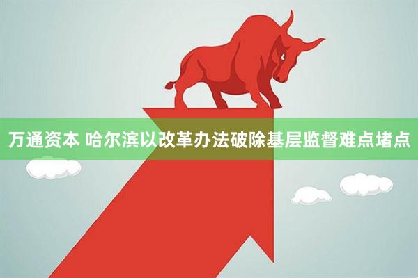 万通资本 哈尔滨以改革办法破除基层监督难点堵点