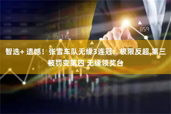智选+ 遗憾！张雪车队无缘3连冠：极限反超 第三被罚变第四 无缘领奖台