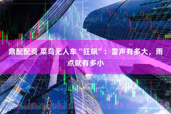鼎配配资 菜鸟无人车“狂飙”：雷声有多大，雨点就有多小